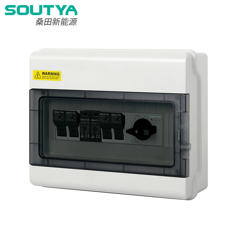 1000 V DC Combiner Box 2 In 1 Out -eristintyyppi