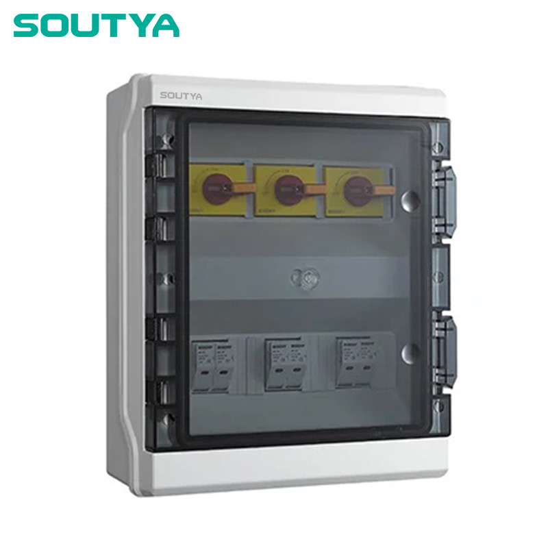 DC Isolator Box IP65 -kotelo kolme kierrettä sulakkeella