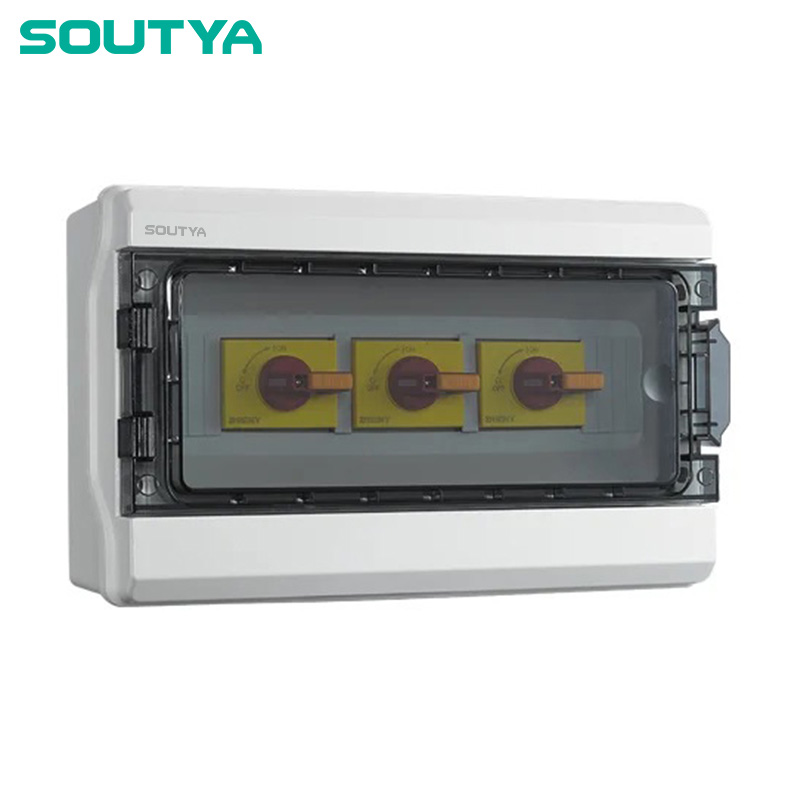 DC Isolator Box IP65 -kotelo, kolme nauhaa